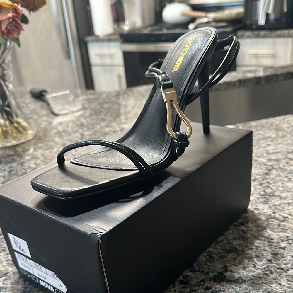 Fashion Nova Black Stiletto Heels